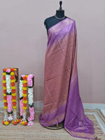 Brown Bamboo Silk Saree