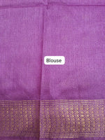 Brown Bamboo Silk Saree blouse