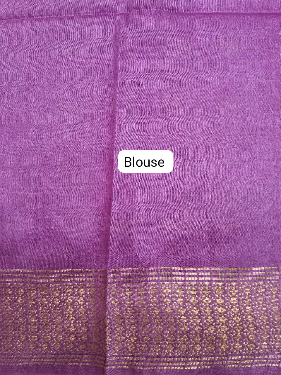 Brown Bamboo Silk Saree blouse