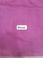 Peach Bamboo Silk Saree Blouse