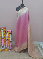 Light Baby Pink Bamboo Silk Saree