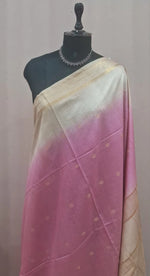 Light Baby Pink Bamboo Silk Saree 1