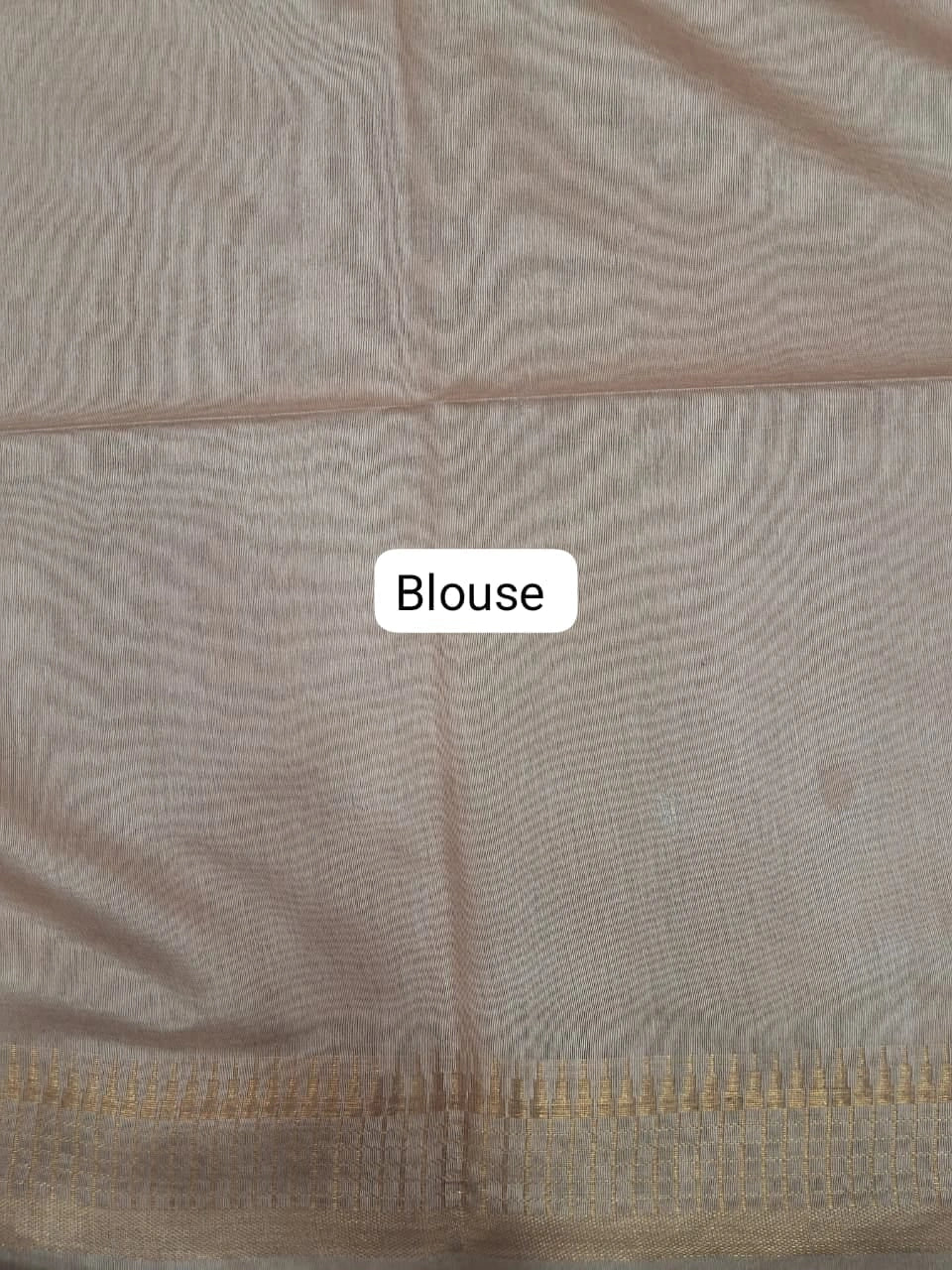 Light Baby Pink Bamboo Silk Saree Blouse