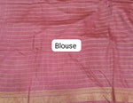 Peach Bamboo Silk Saree blouse