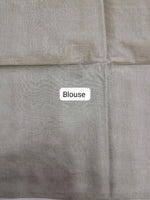 Aqua Blue Bamboo Silk Saree Blouse