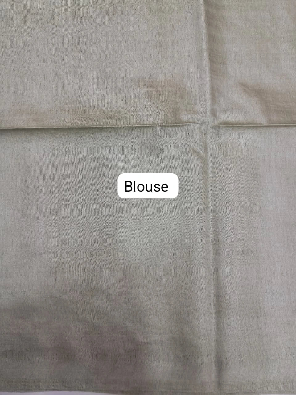 Aqua Blue Bamboo Silk Saree Blouse