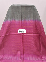 Dark Olive Green Bamboo Silk Saree pallu