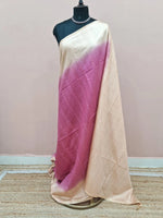 Onion Pink Bamboo Silk Saree 