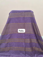Dark Red Bamboo Silk Saree pallu