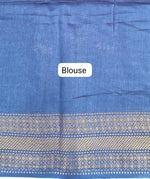 Pure Dark Onion Pink Bamboo Silk Saree blouse