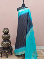 Dark Blue Bamboo Silk Saree 