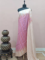 Baby Pink Bamboo Silk Saree 