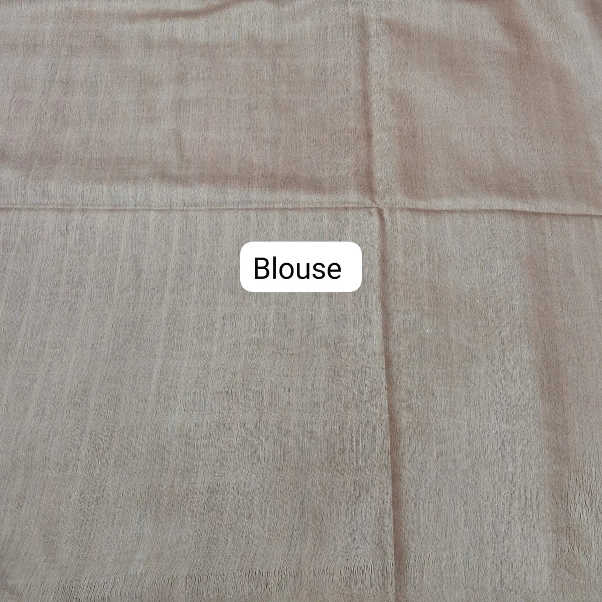 Baby Pink Bamboo Silk Saree blouse