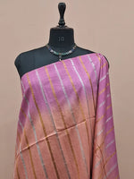 Peach Bamboo Silk Saree 1