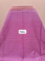 Peach Bamboo Silk Saree Pallu