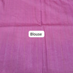 Peach Bamboo Silk Saree blouse