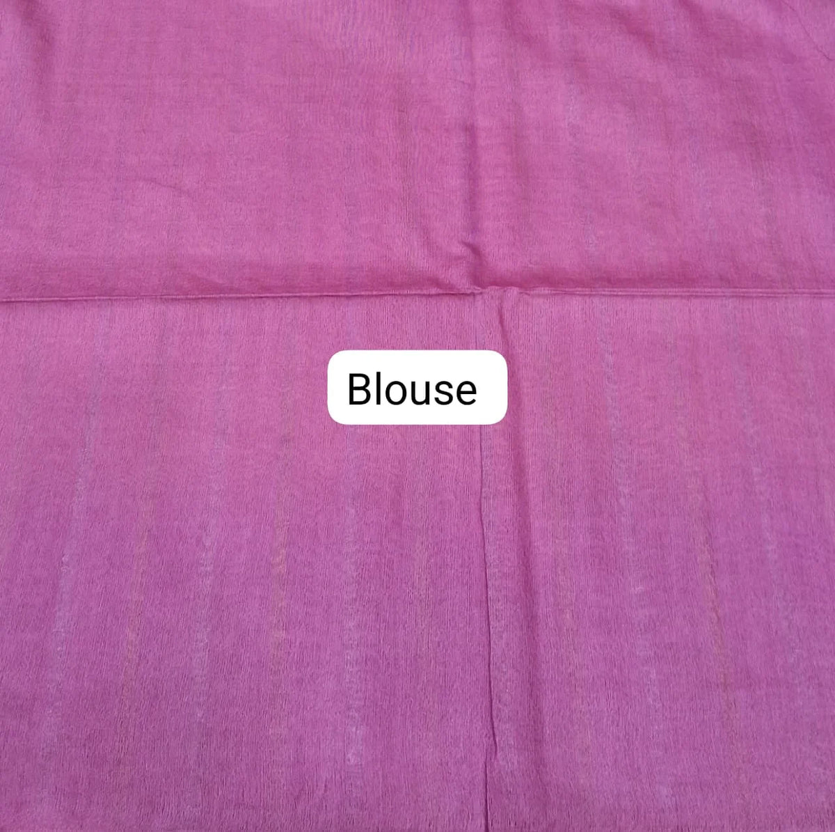 Peach Bamboo Silk Saree blouse