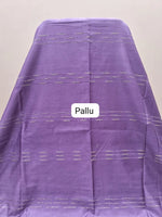 Light Rose Pink Bamboo Silk Saree pallu