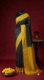 Black Bamboo Silk Saree 