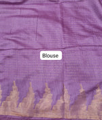 Lavender Bamboo Silk Saree Blouse