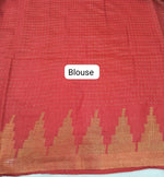 Grass Green Bamboo Silk Saree Blouse