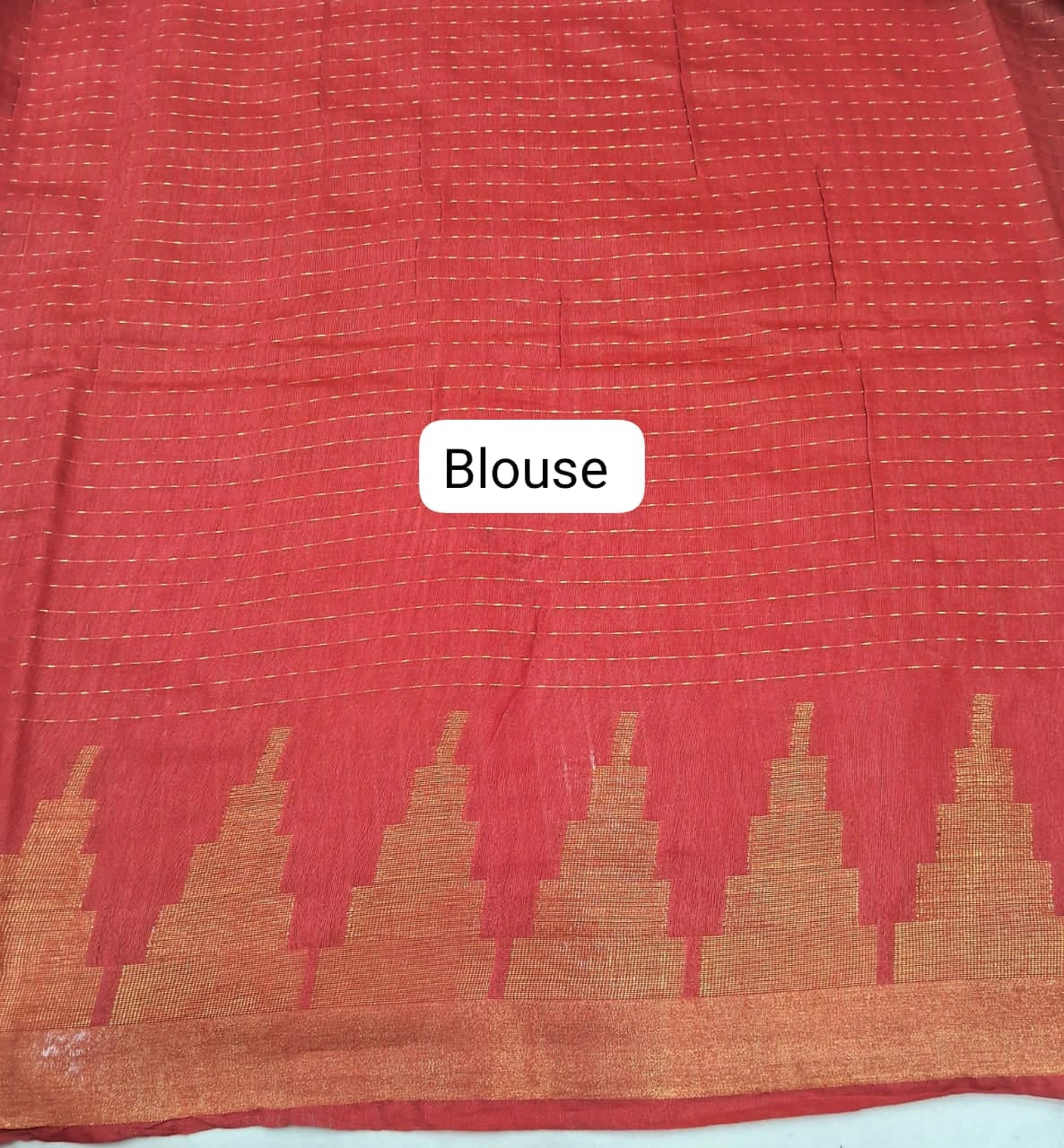 Grass Green Bamboo Silk Saree Blouse