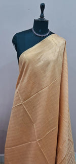 Dark Beige Bamboo Silk Saree 1