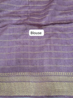 Dark Onion Pink Bamboo Silk Saree Blouse