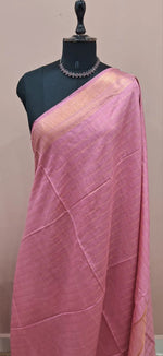 Baby Pink Bamboo Silk Saree 1