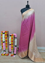 Light Pink Bamboo Silk Saree 