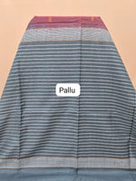Elegance Reddish Pink Bamboo Silk Saree pallu