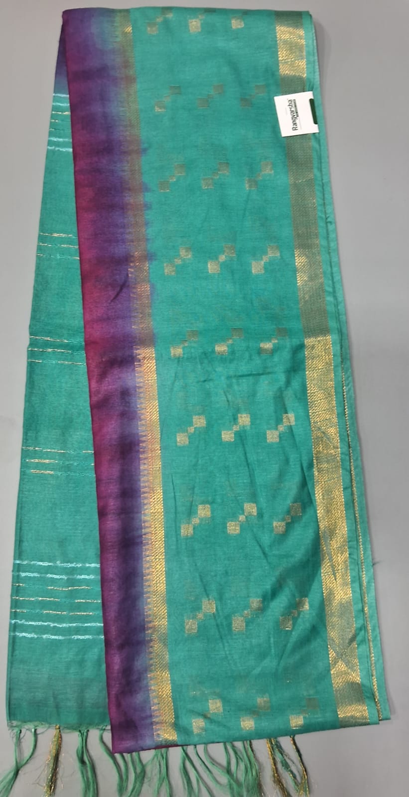 Raspberry Pink Bamboo Silk Saree