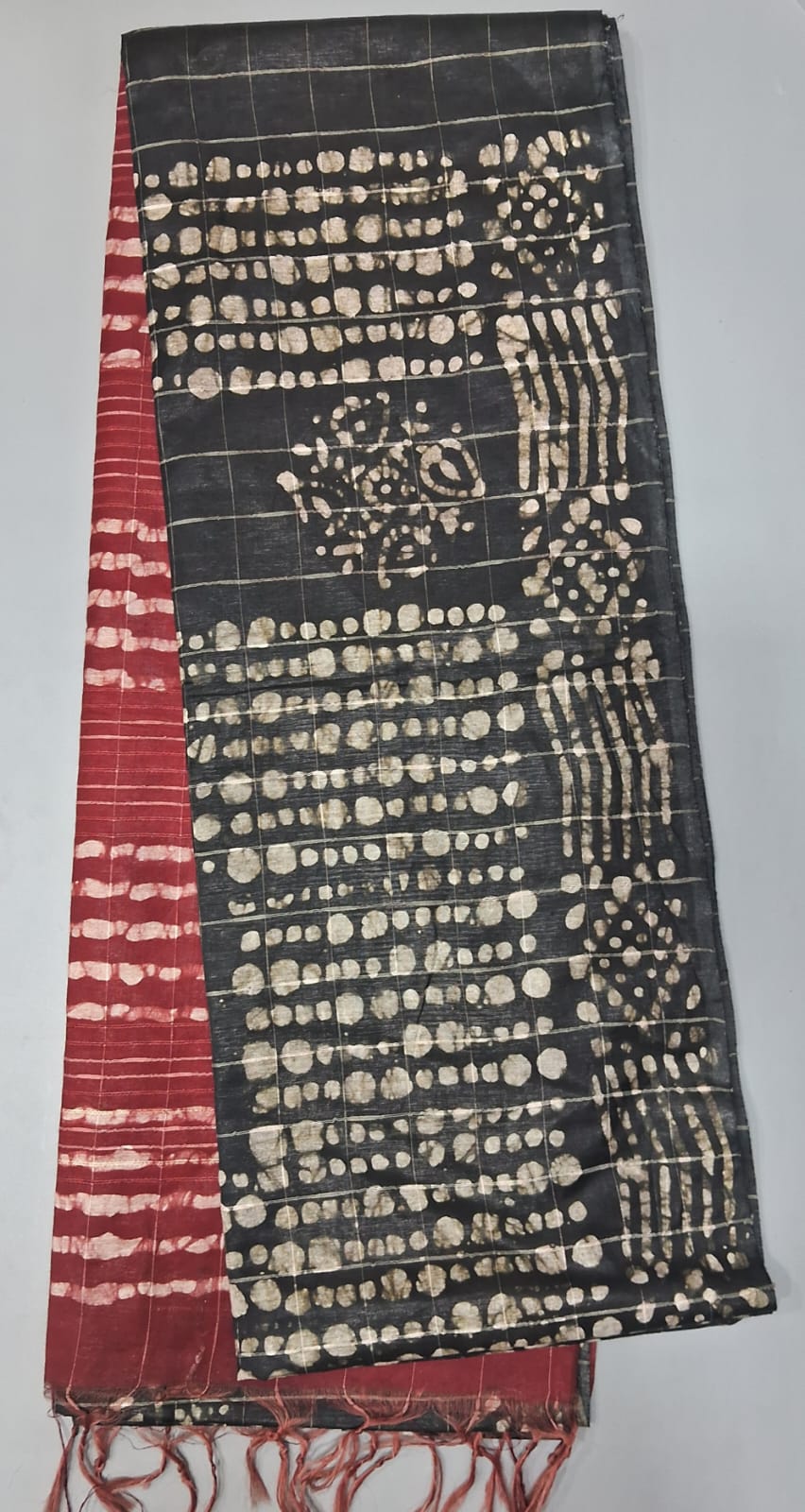 Black Bamboo Silk Saree