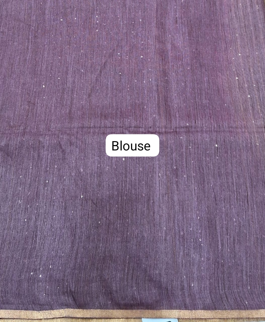 Cream Bamboo Silk Saree Blouse