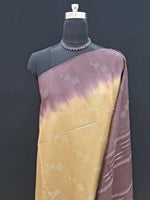 Vibrant Yellow Bamboo Silk Saree 1