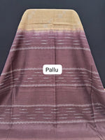 Vibrant Yellow Bamboo Silk Saree pallu
