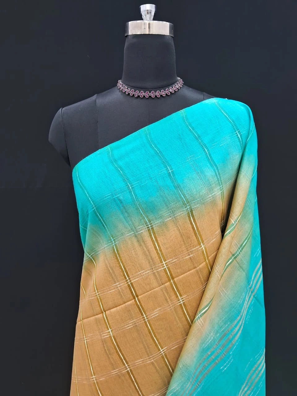 Classic Yellow Bamboo Silk Saree 1