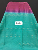 Elegant Drape Maroon Bamboo Silk Saree pallu