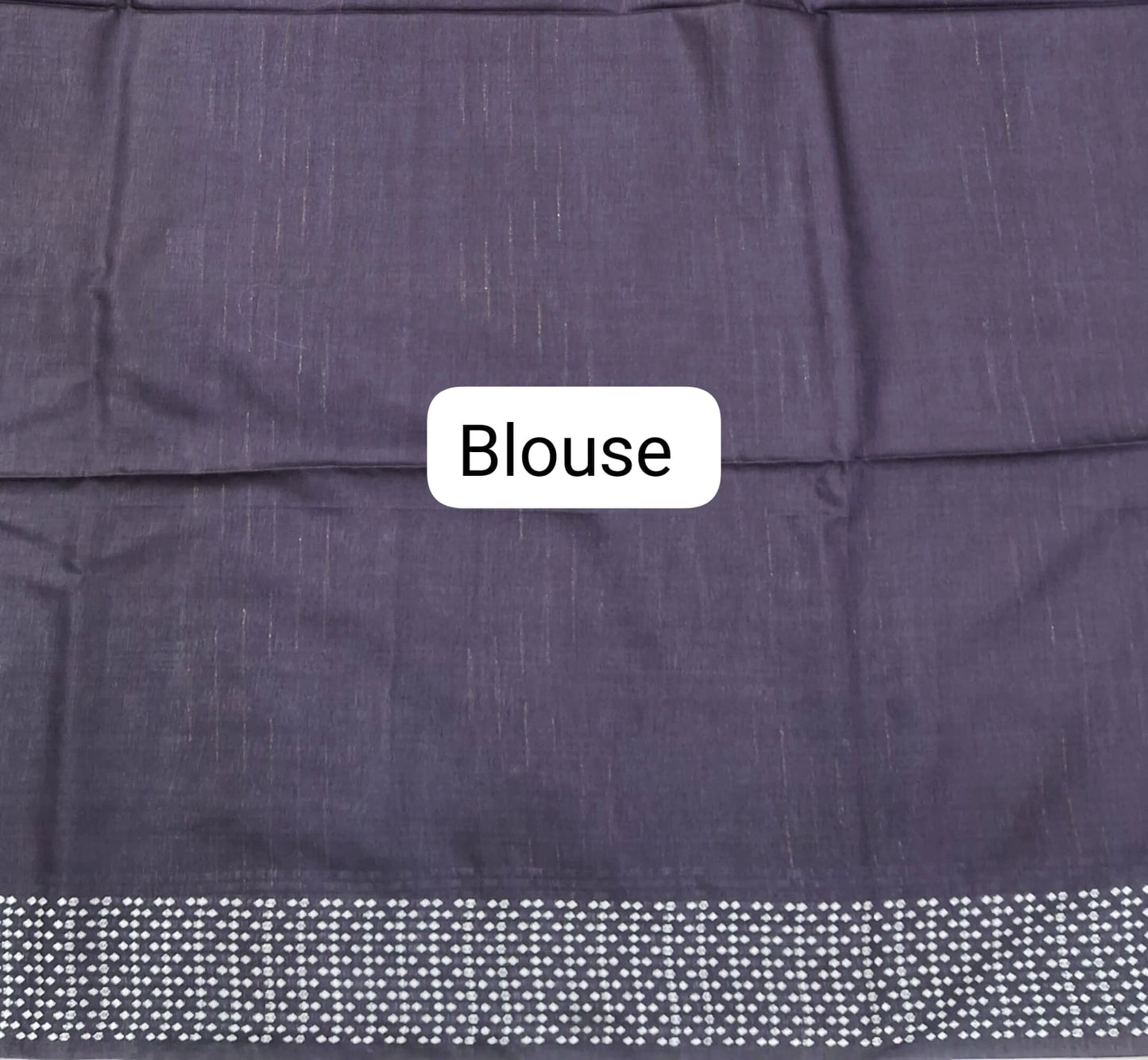 Traditional Mehendi Green Pure Bamboo Silk Saree blouse