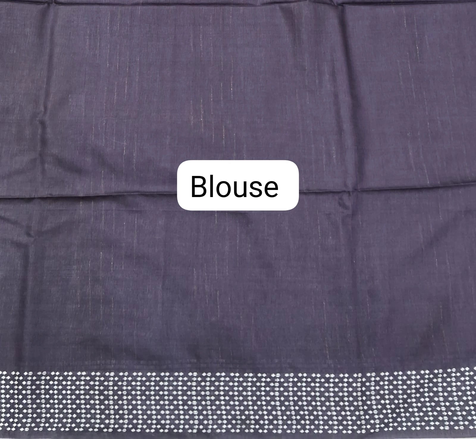 Traditional Mehendi Green Pure Bamboo Silk Saree blouse