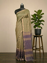 Traditional Mehendi Green Bamboo Silk Saree 