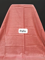Mint Blue Bamboo Silk Saree pallu
