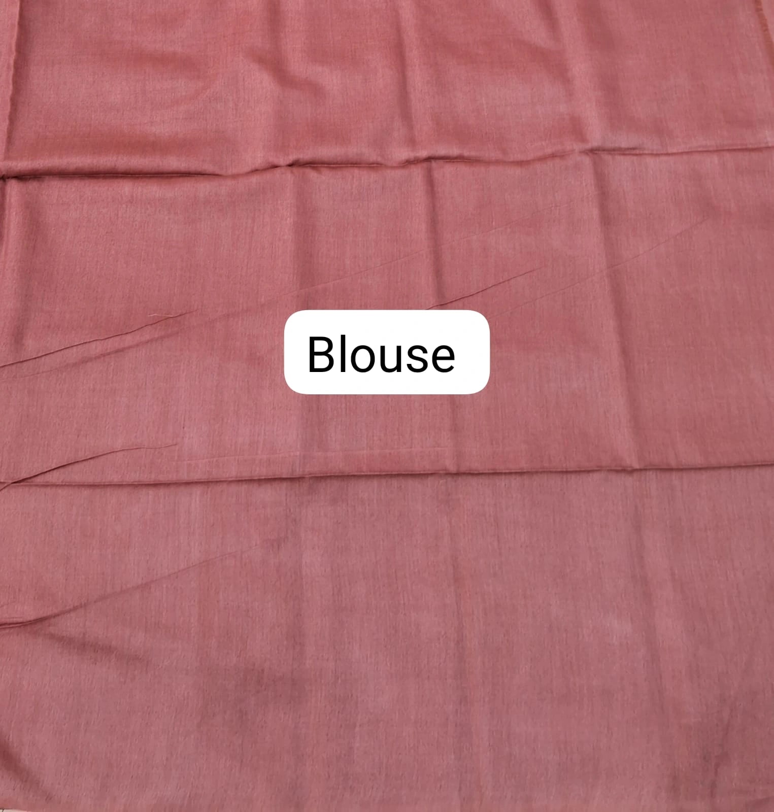 Mint Blue Bamboo Silk Saree blouse