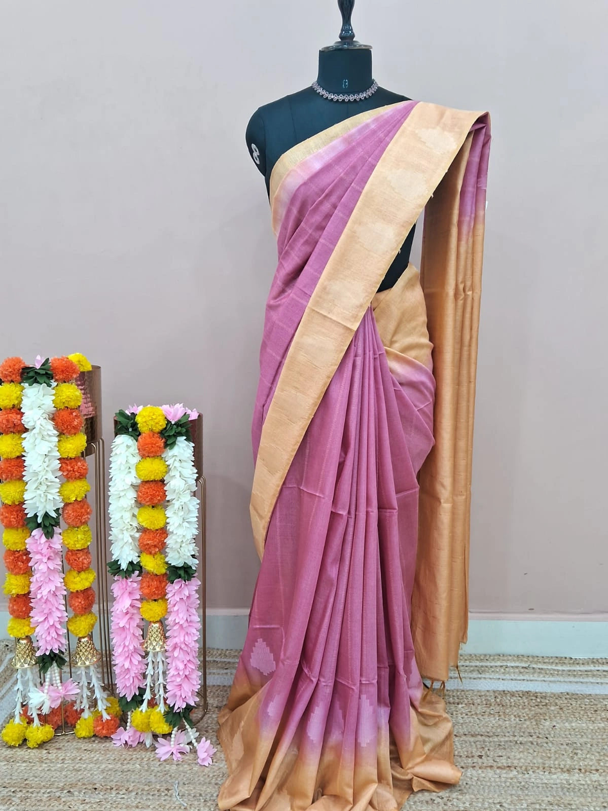 Purple Fusion Bamboo Silk Saree