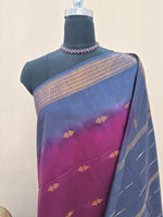 Graceful Maroon Bamboo Silk Saree 1