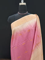 Baby Pink Bamboo Silk Saree 1