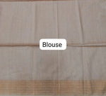 Baby Pink Bamboo Silk Saree blouse