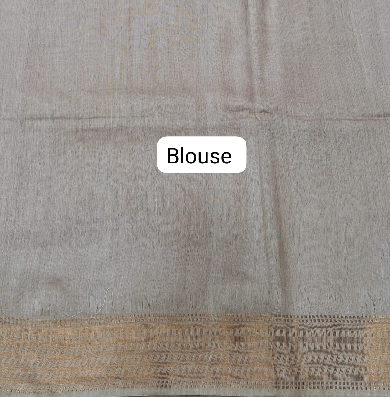 Baby Pink Bamboo Silk Saree Blouse