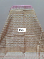 Baby Pink Bamboo Silk Saree Pallu