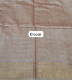 Baby Pink Bamboo Silk Saree Blouse